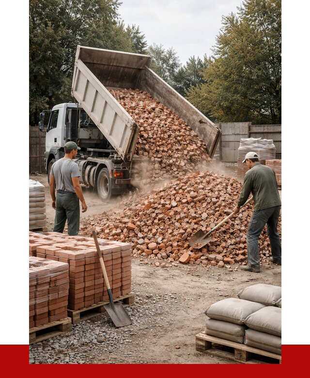 Бой кирпича в Уфе с доставкой от 4316 руб/куб | ПРОНЕРУДУфа