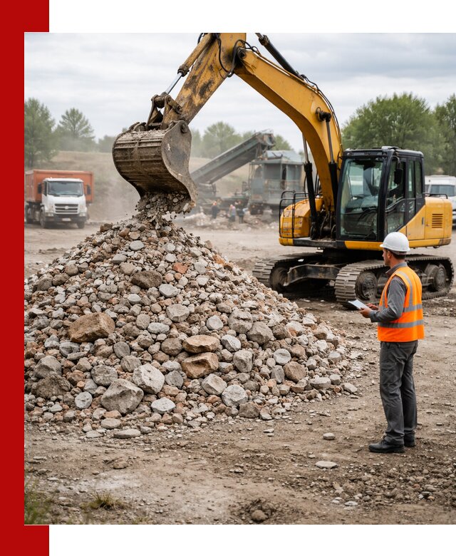 Доставка и вывоз строительного боя в Уфе