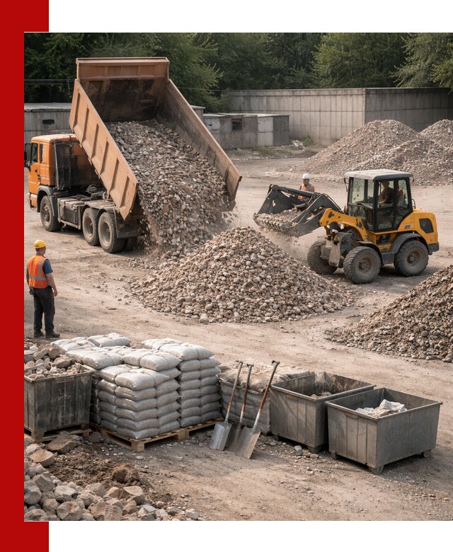 Вторичные материалы для отсыпки в Уфе — поставка и доставка