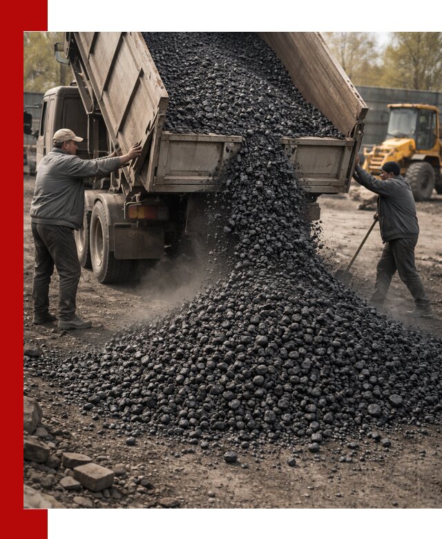 Доставка угля семечка самосвалами в Уфе