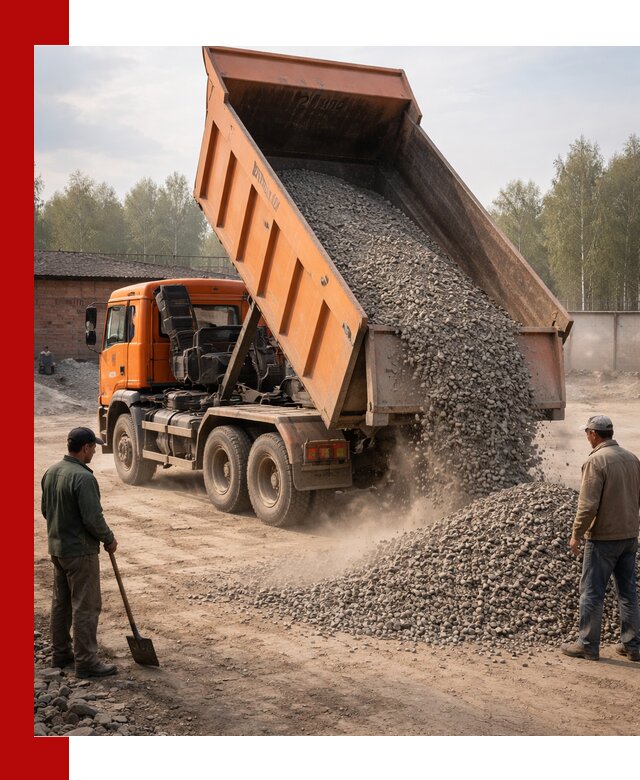 Доставка самосвалом 20 м3 в Уфе быстро и надежно