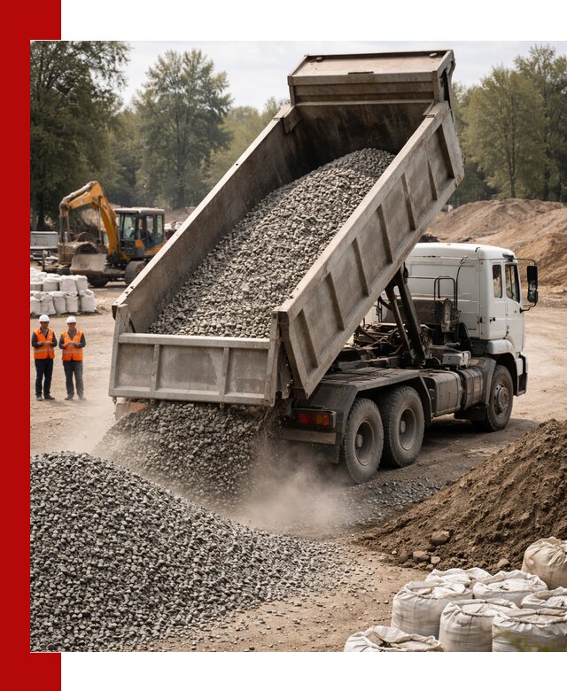 Аренда самосвала в Уфе для доставки сыпучих и нерудных материалов