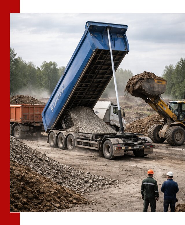 Аренда тонар 40 тонн в Уфе с доставкой материалов