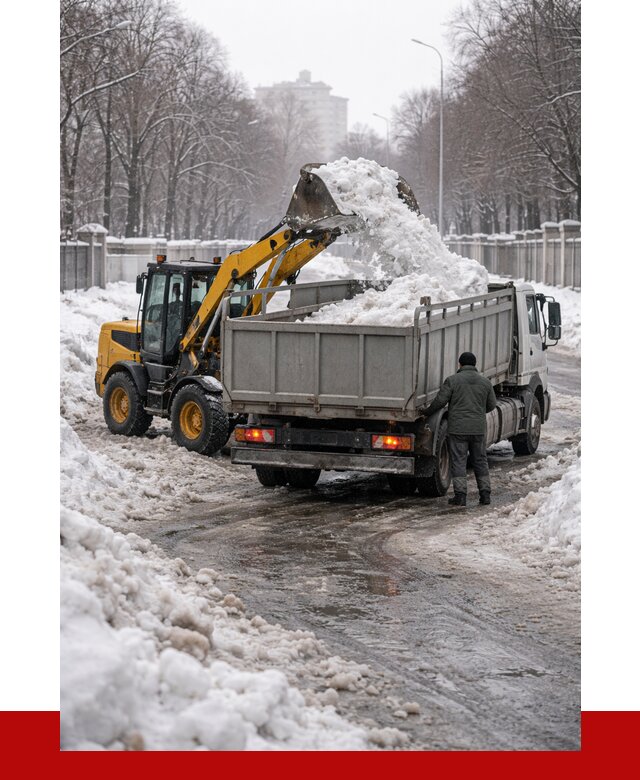 Вывоз снега с погрузкой в Уфе от 3596 р. ПРОНЕРУДУфа