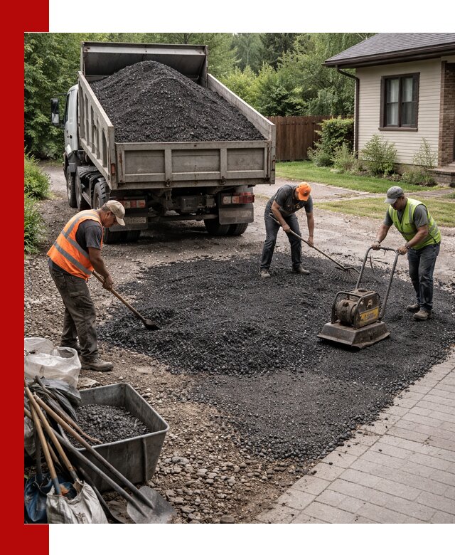 Асфальтовая крошка для двора с доставкой в Уфе